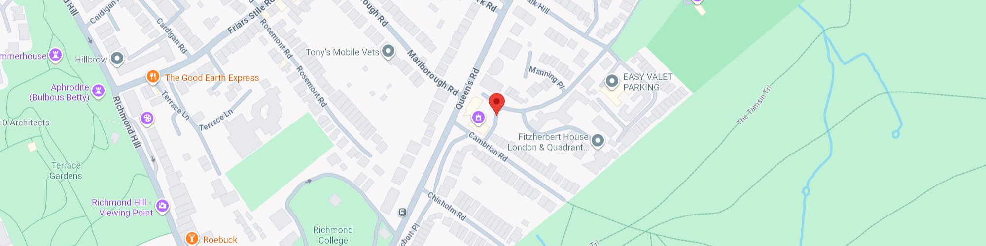 Map - Elizabeth Doughty Almshouses