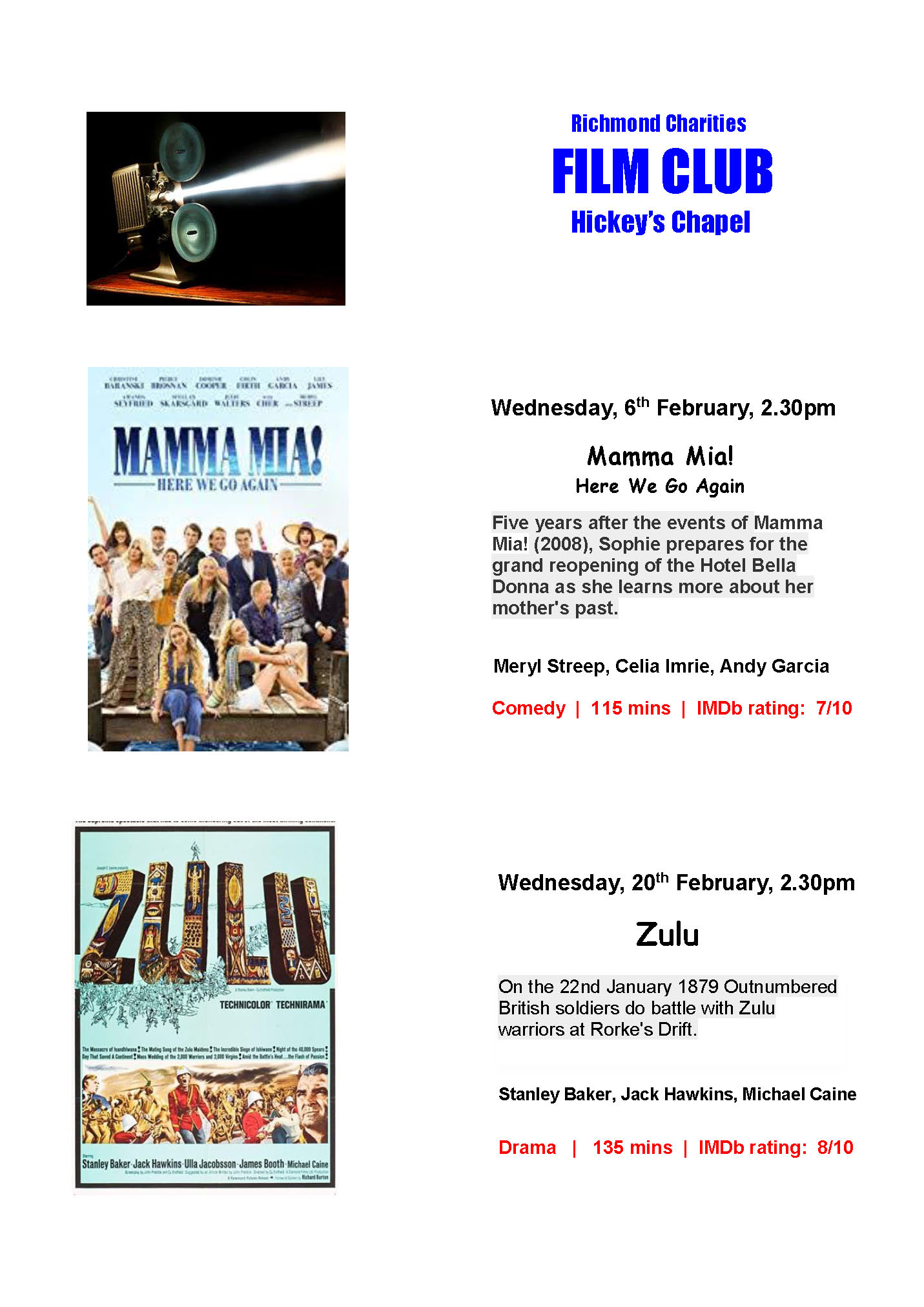 Film Club Leaflet
